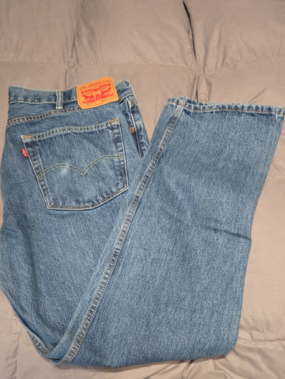 Levi's Men's Light Blue Straight Leg Jeans
